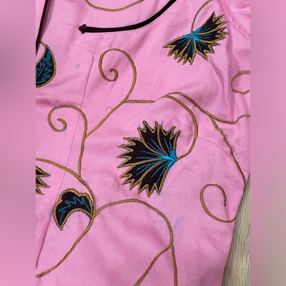 Modern Vintage Rockmount Pink Western Shirt Women’s Small, Pearl-Snap Style 7753 - Picture 9 of 10